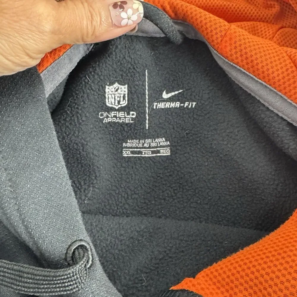 NIKE Therma Fit NFL Cincinnati Bengals Hoodie XXL Graphic